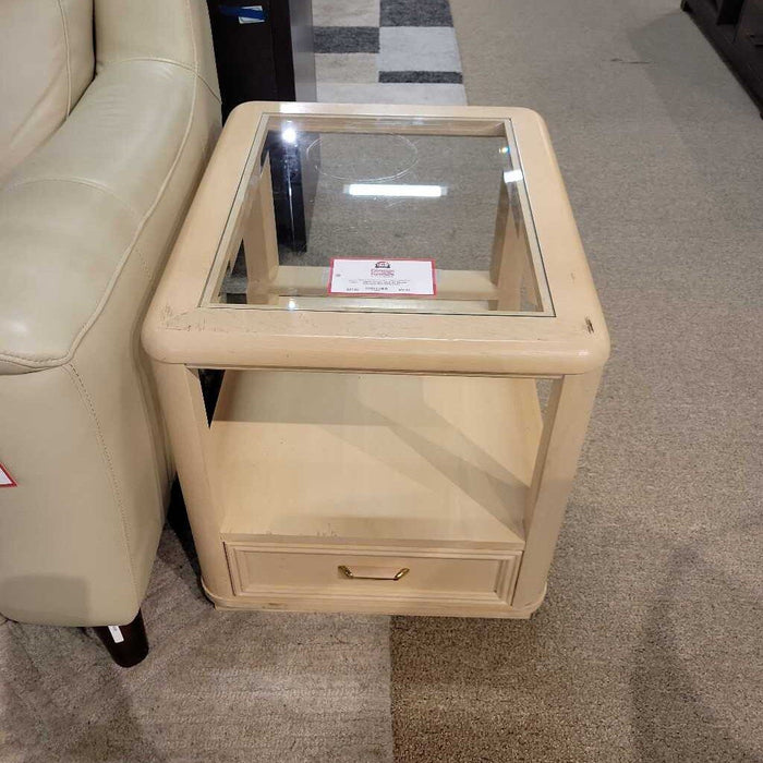 GT Blonde 1 Drawer End Table (AA)