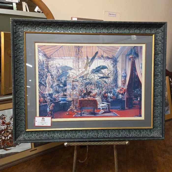 Green Ornate Living Room Scene (BLA)