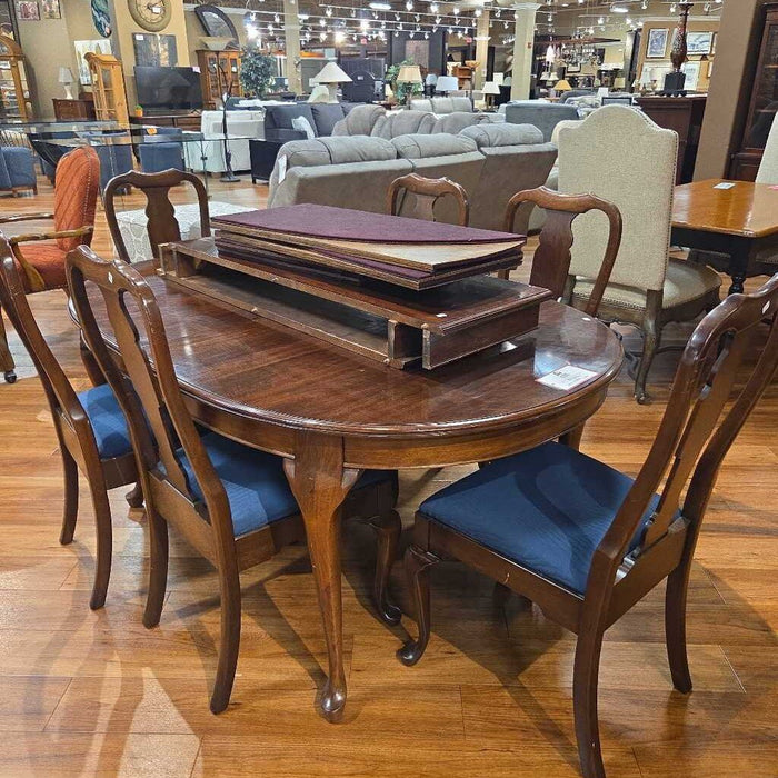 Brwn Wood Table+6Ch+2L+Pads(KHK)