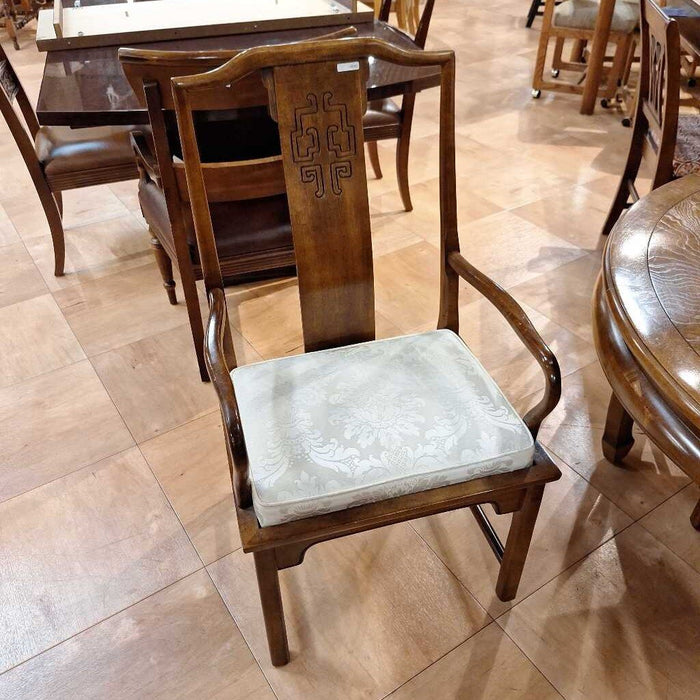 Oriental LW Carved Table + 6 Chairs (KLH)