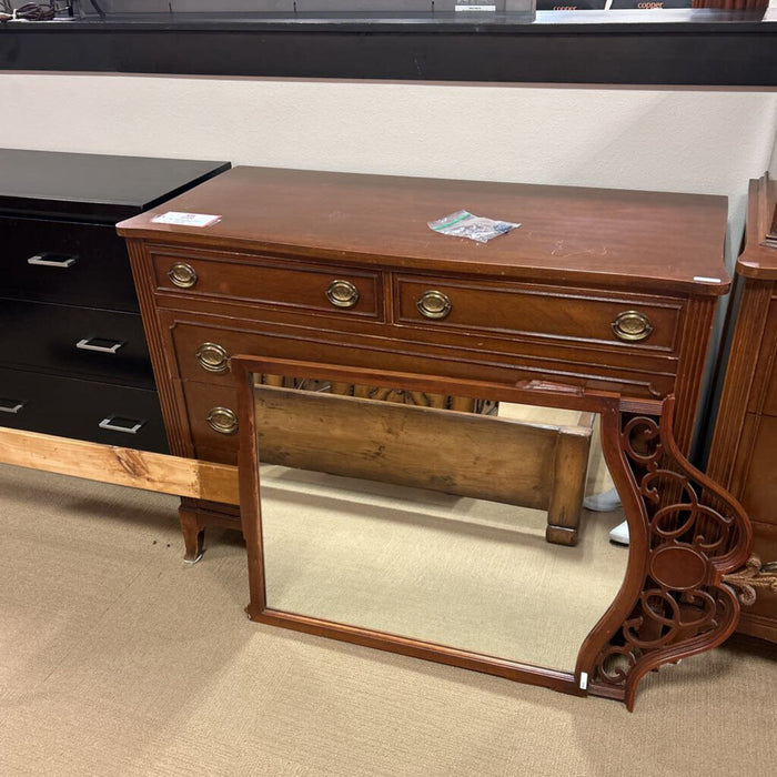 5 Drawer Cherry Dresser + Mirror (LSH)