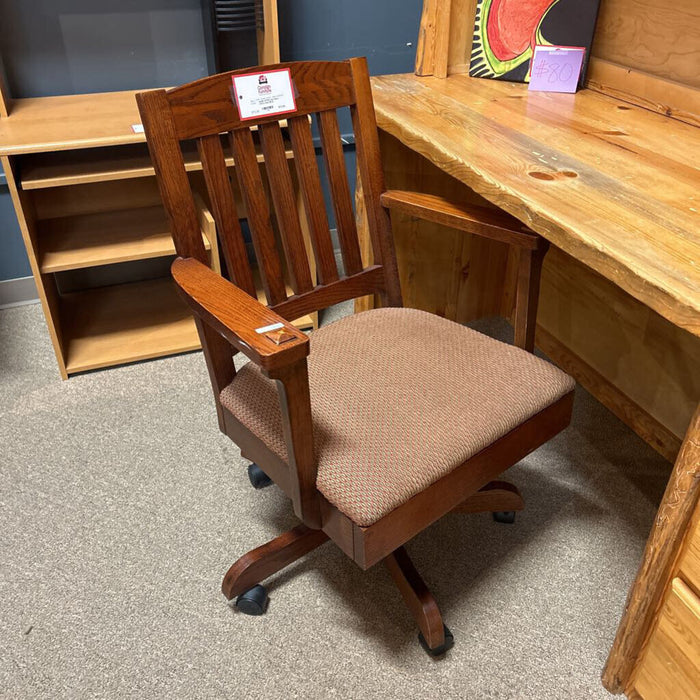 Oak Fabric Office Chair (BLA)