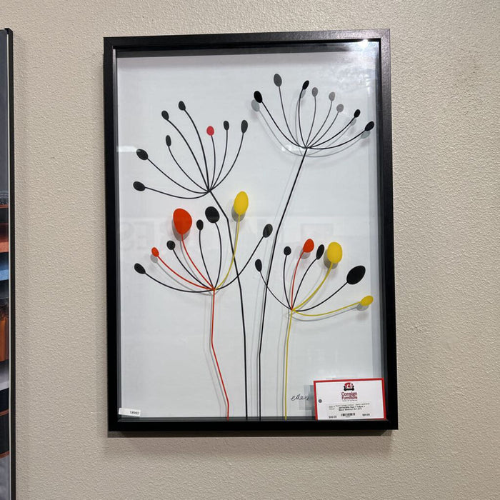 Red + Yellow + Black Abstract Art (AT)