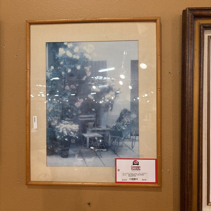 Bamboo Frame Garden Artwork (LH)