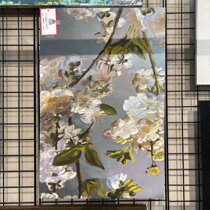 Blue + White Floral Canvas (AA)