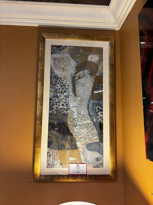 Gold Frame Abstract Artwork (KL)