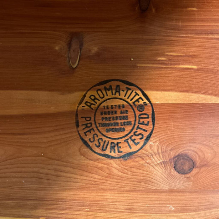 Cedar Chest + Blue Fabric Top (AMK)