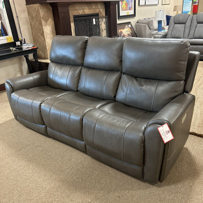 Dark Grey Flexsteel Electric Sofa (LHAH)