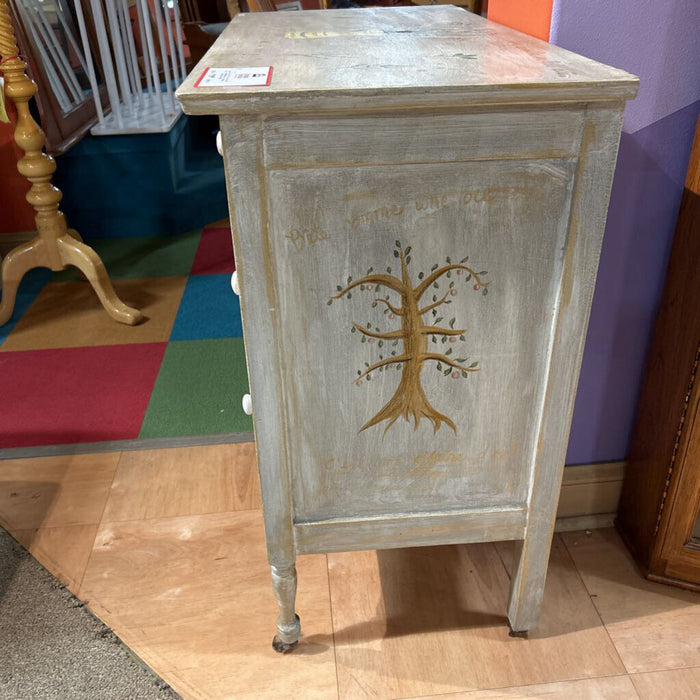 Grey + LW Hand Painted Dresser (BAI)