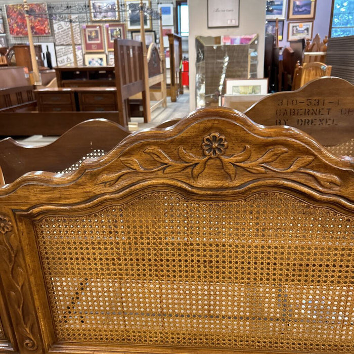 Queen Cane Bed + Metal Frame (SK)