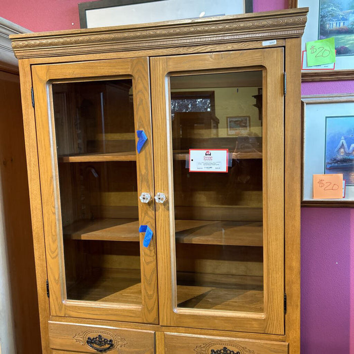 Hand Carved Display Cabinet (ATH)
