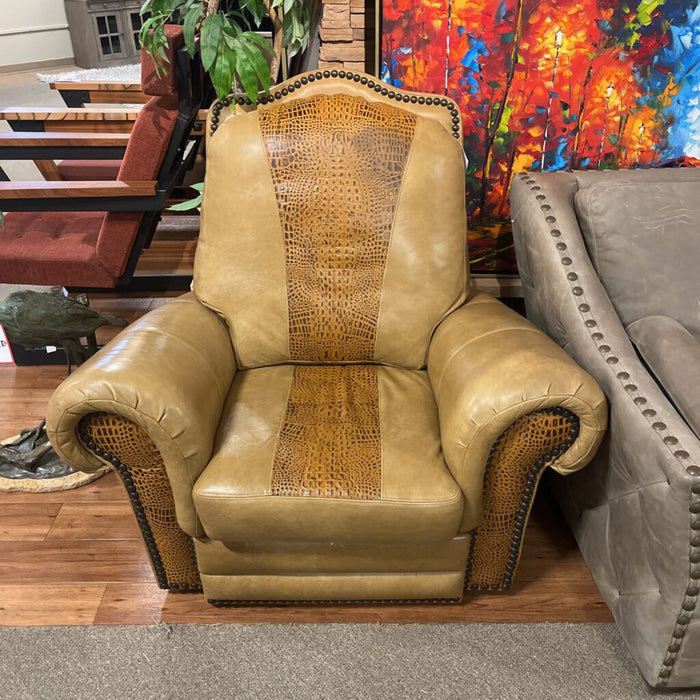Tan Leather + Gator NH Recliner (BIMK)