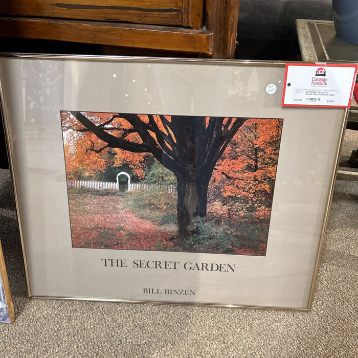 The Secret Garden Silver Framed Art (BA)