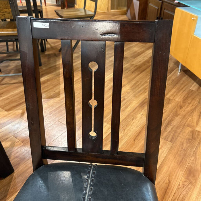 S/4 Leather Rustic Barstools (KHK)