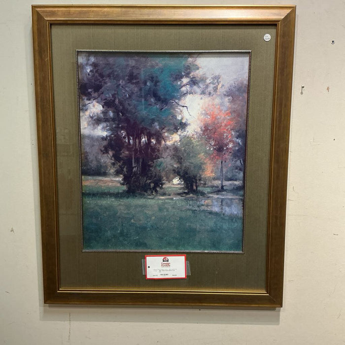 Gold Frame Green Tree (LS)