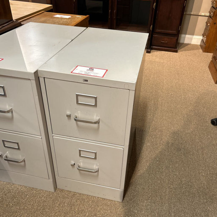 White Metal File Cabinet (SK)
