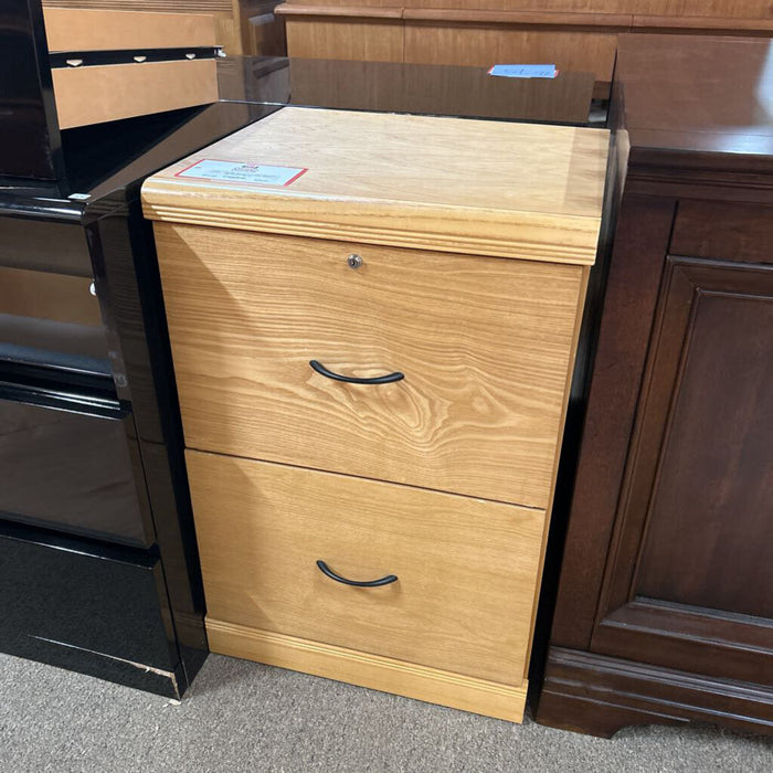 2-Drawer Wood File Cabinet (BLA)
