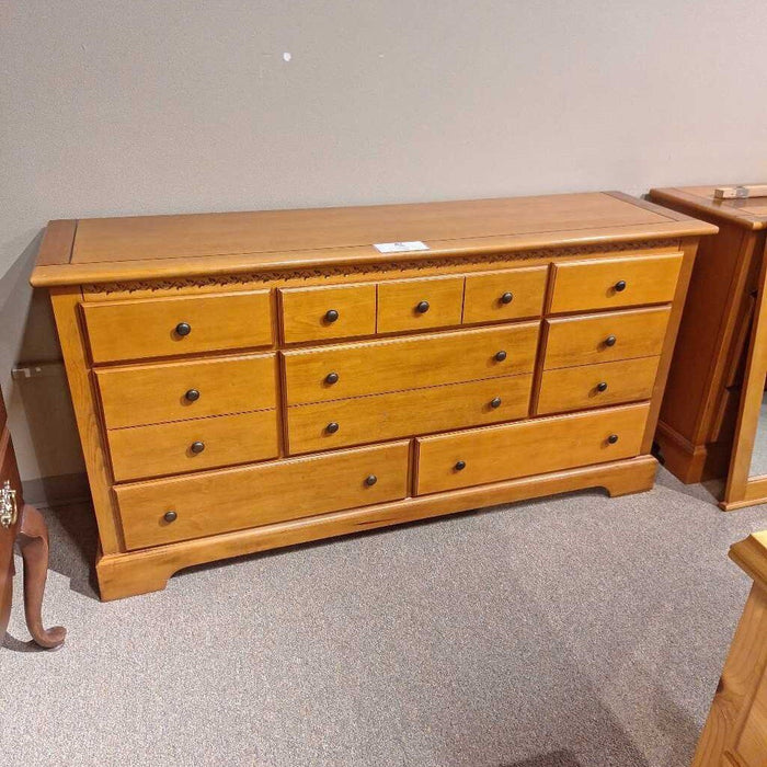 Brown Carved Long Dresser (LSI)