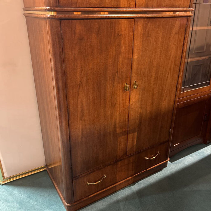 Sleek DW Storage Armoire / TV Armoire + Brass Accents (ATH)