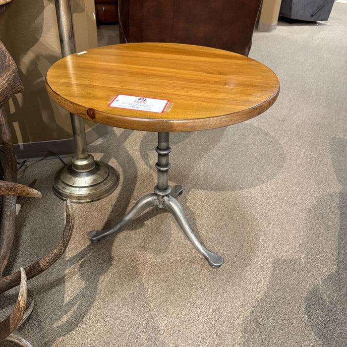Round + Grey Base LW End Table (SK)