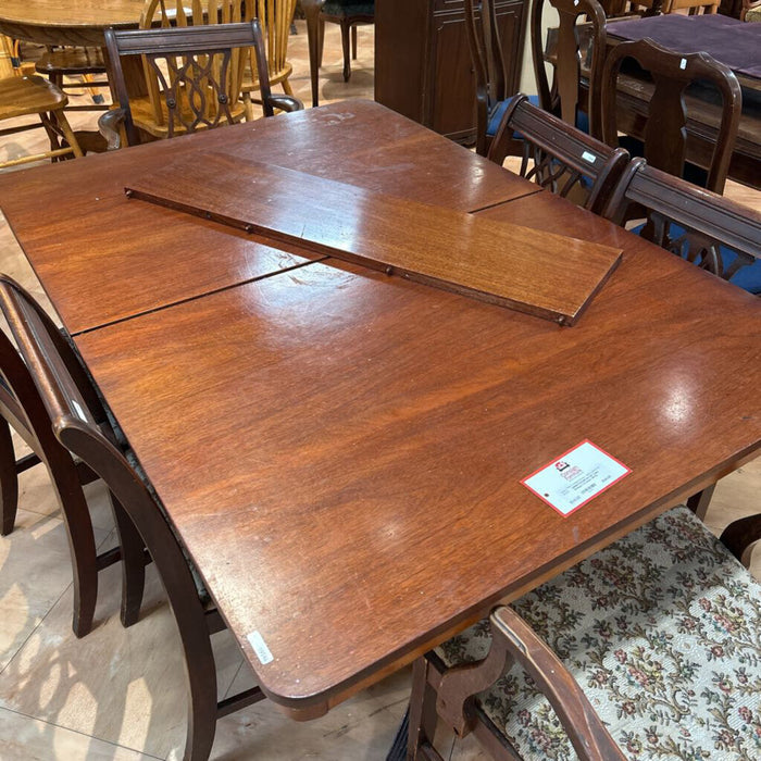DW DR Table Antique + 6 Chairs (BTK)