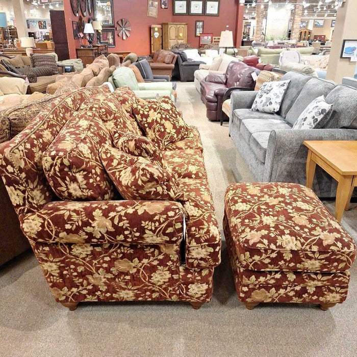 NH Floral Pattern Sofa + Ottoman (SKH)