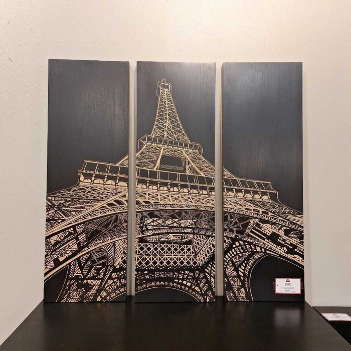 Wood S/3 Eiffel Tower Artwork (LCK)