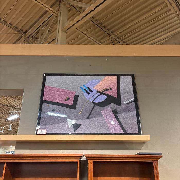 Abstract Large Black Frame Artwork (LCKH)