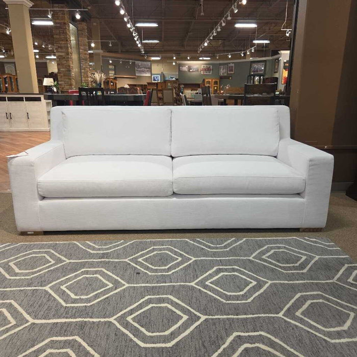 Restoration Hardware White Fabric Sofa (BLMH)