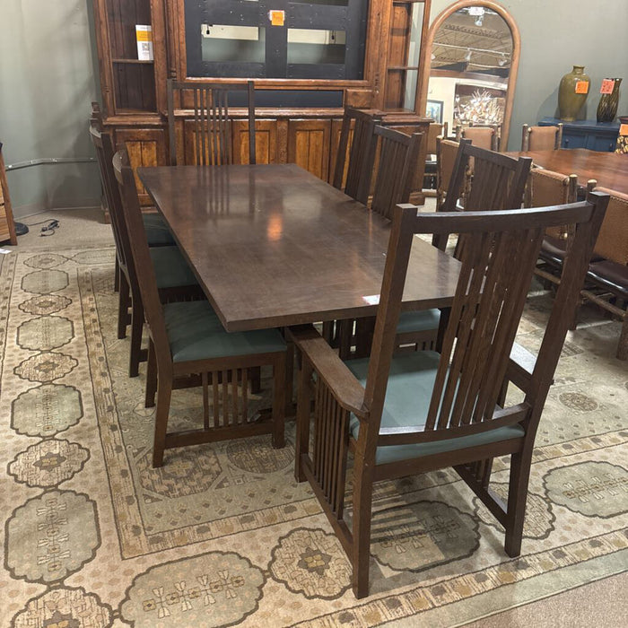 Mission Style DR Table + 8 Chairs (LKLK)