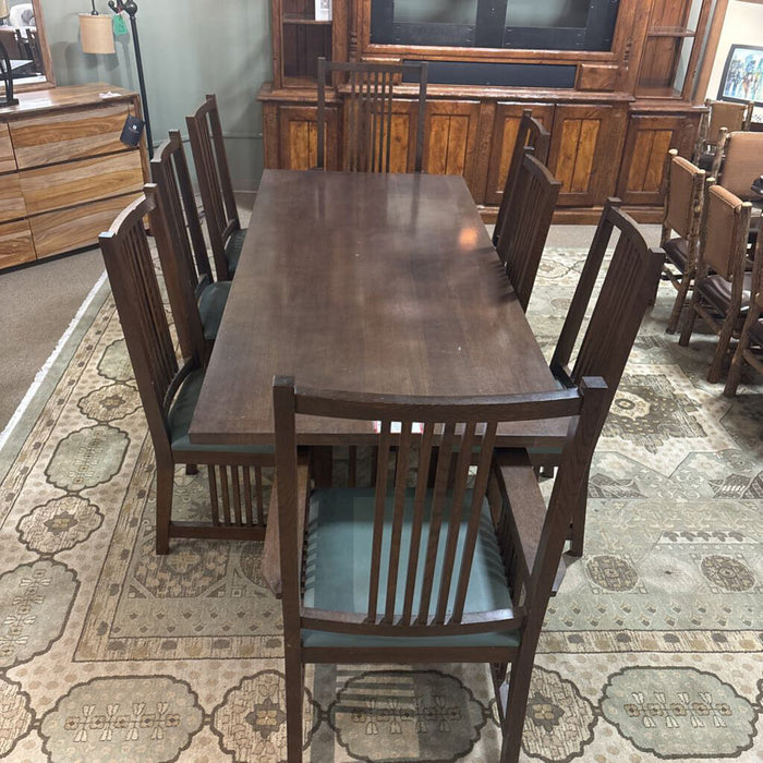 Mission Style DR Table + 8 Chairs (LKLK)
