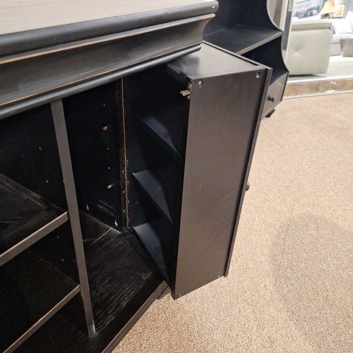 2 Door Black Tv Stand (LKA)