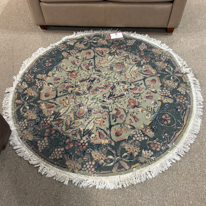 Rounded Green Area Rug (MI)