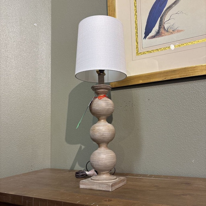 3 Ball Wooden Table Lamp (AT)