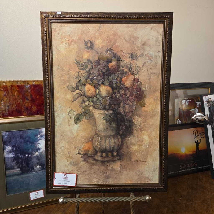 Ornate Framed Fruit Artwork (LS)