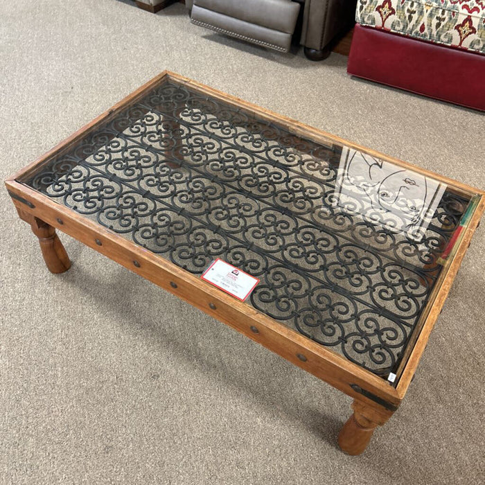 Rustic Wood + Metal Coffee Table (LSI)
