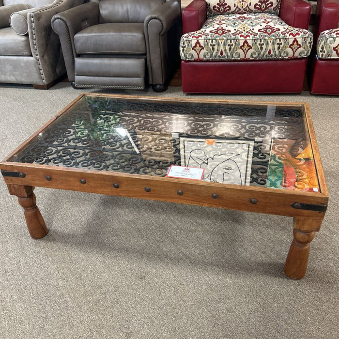 Rustic Wood + Metal Coffee Table (LSI)