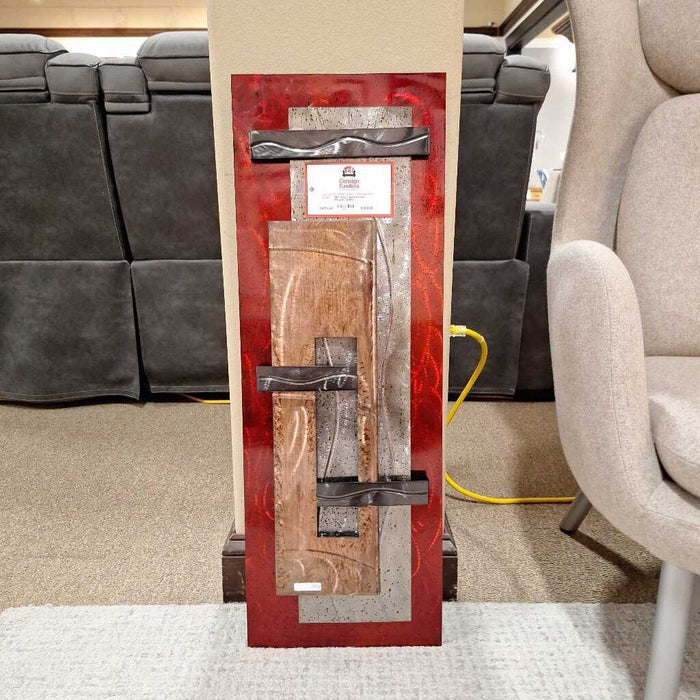 Red/Copper/Chrome Metal Art (SAK)