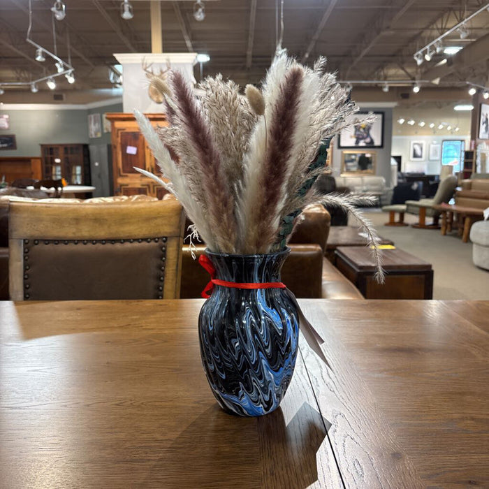 Hand Painted Vase Black (TC)