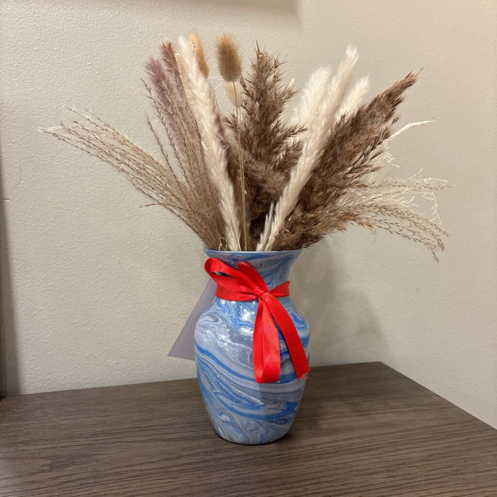 Hand Painted Vase Grey (TC)