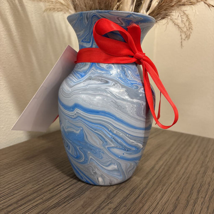Hand Painted Vase Grey (TC)