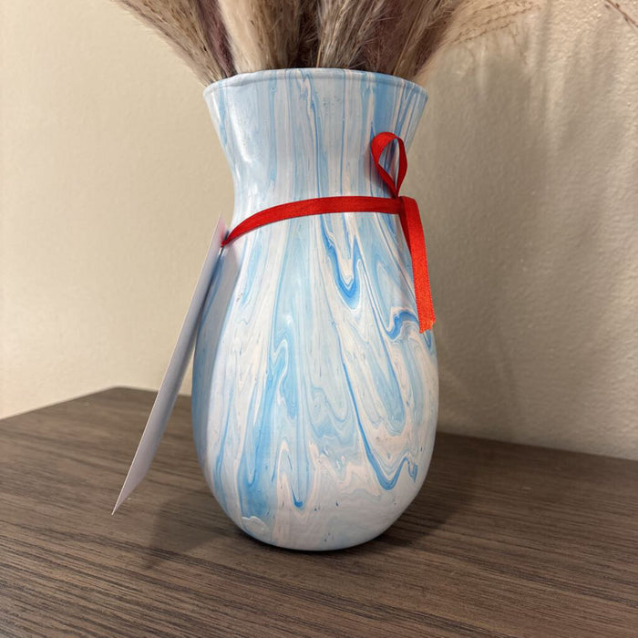 Hand Painted Vase Baby Blue (TC)