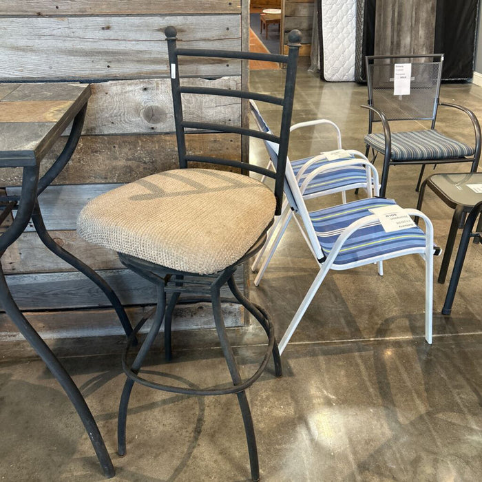 Stone Top Patio Table + 2 Stools (BTK)