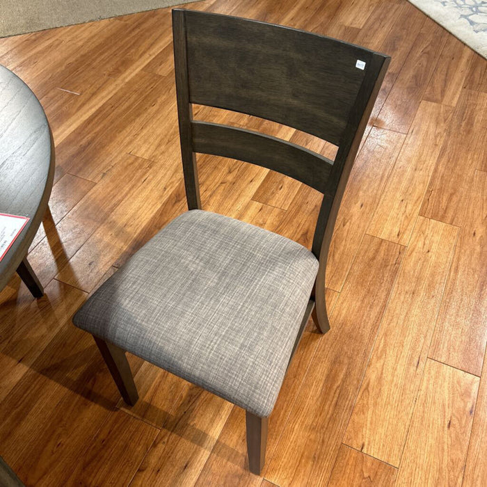 Round Grey Wood Dining Table+4Ch(KHH)