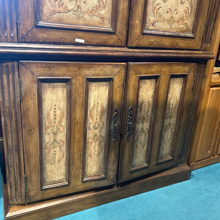 4 Door Paisley Painted Armoire (ATH)