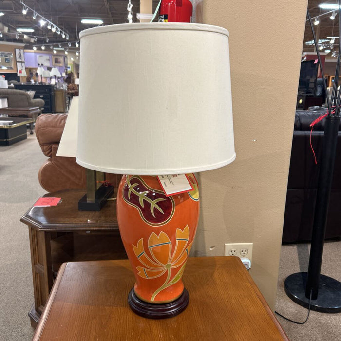 Orange Table Lamp + Shade (AT)