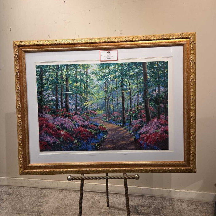 Forest Pathway Ornate Frame Art (BAH)