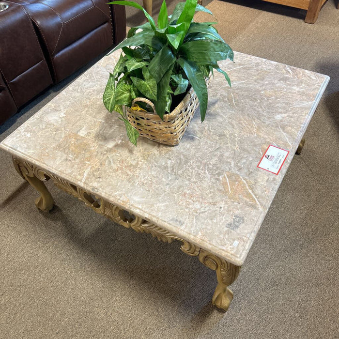 Faux Marble Top Coffee Table (BII)