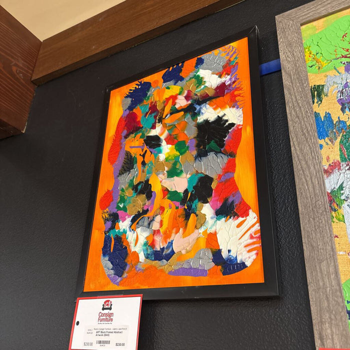 Black Framed Abstract Artwork (BAH)