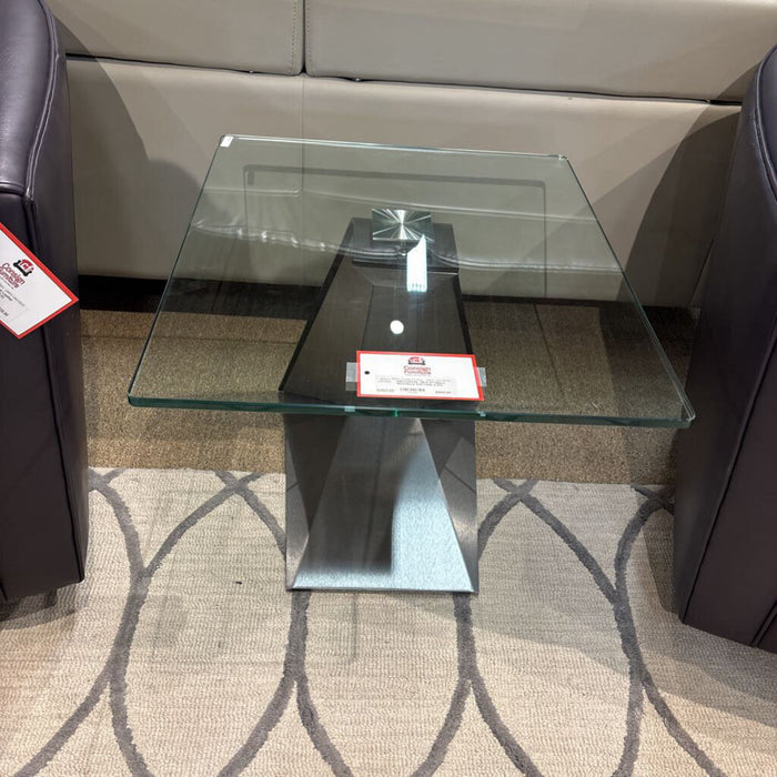 GT+Black Metal Base End-Table (LSH)